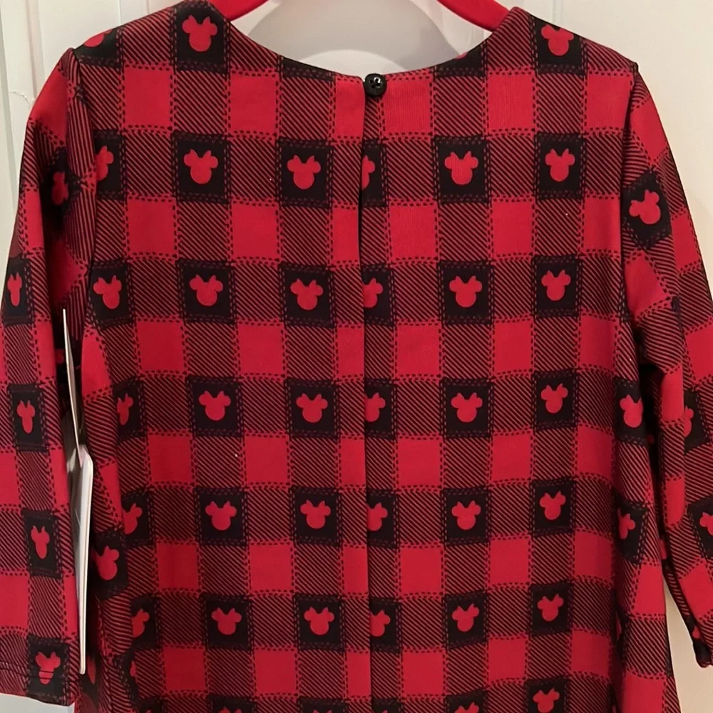 NWT Disney x Pippa & Julie Mickey Minnie Plaid Dress Girls
